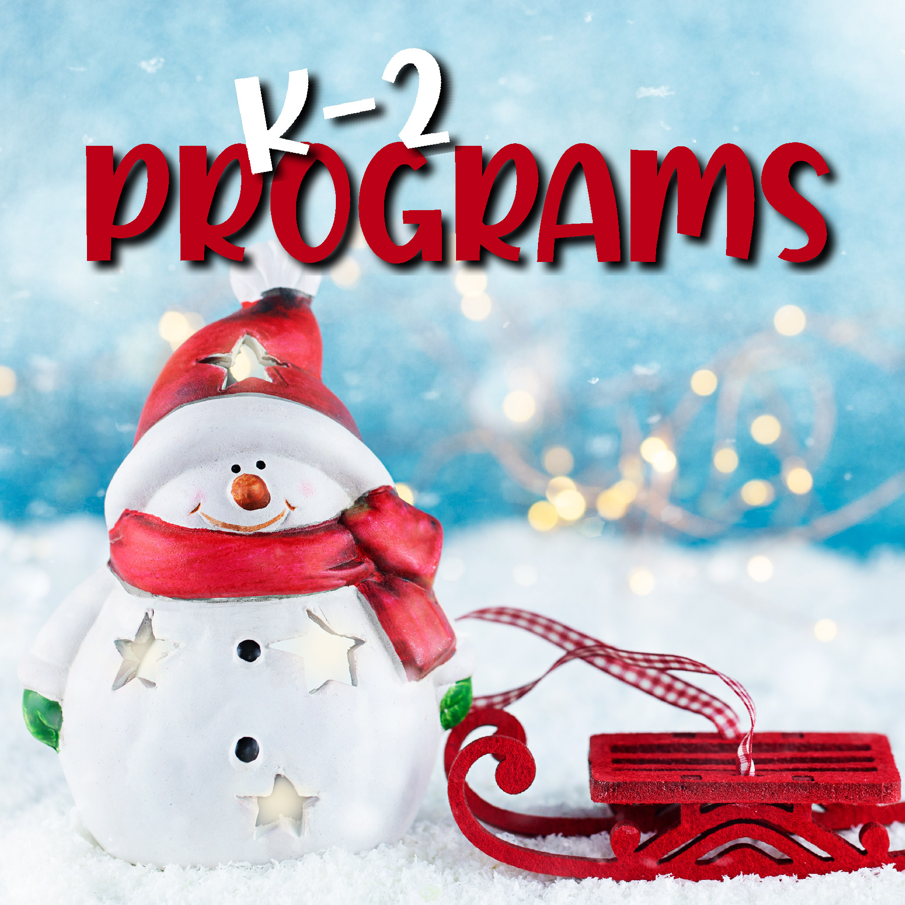 Snowperson with a sled