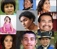Faces of Indigenous people