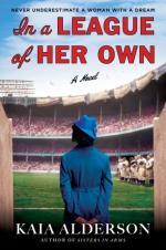 Book jacket for In a League of Her Own by Kaia Alderson 