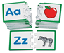 Alphabet puzzle pieces