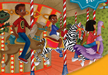 Children on a carousel