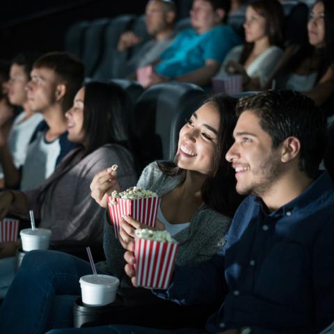 People in a movie theater