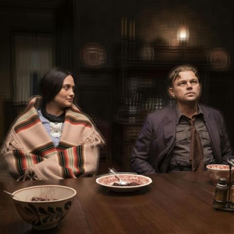 Indigenous woman looking at husband looking away