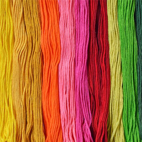 colorful yarn