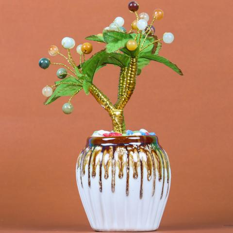 Fake plant with beads