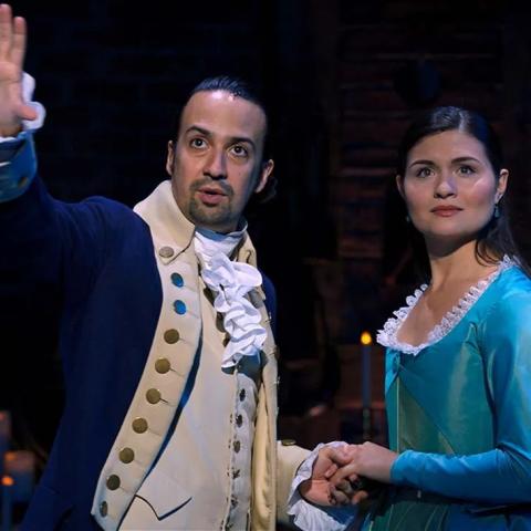 cast of Hamilton movie in costume