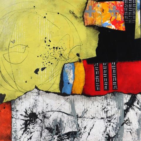 abstract mixed media art by Laura Lein-Svencner