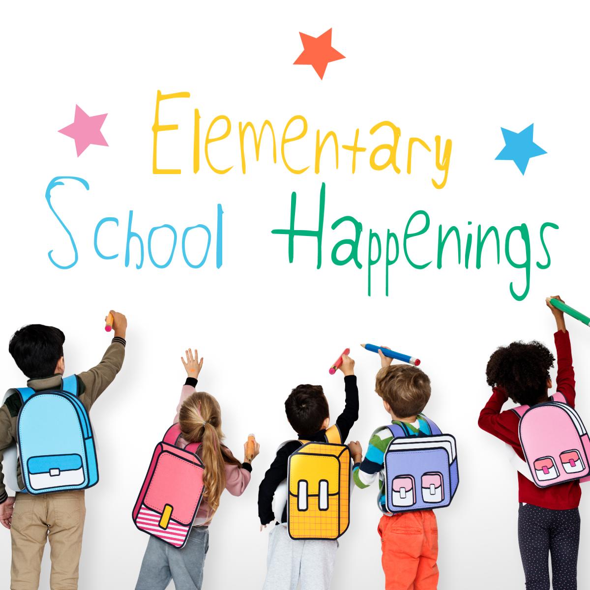 Children writing on wall