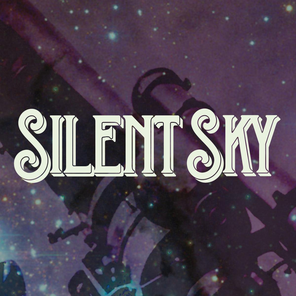 Silent Sky test on a purple background