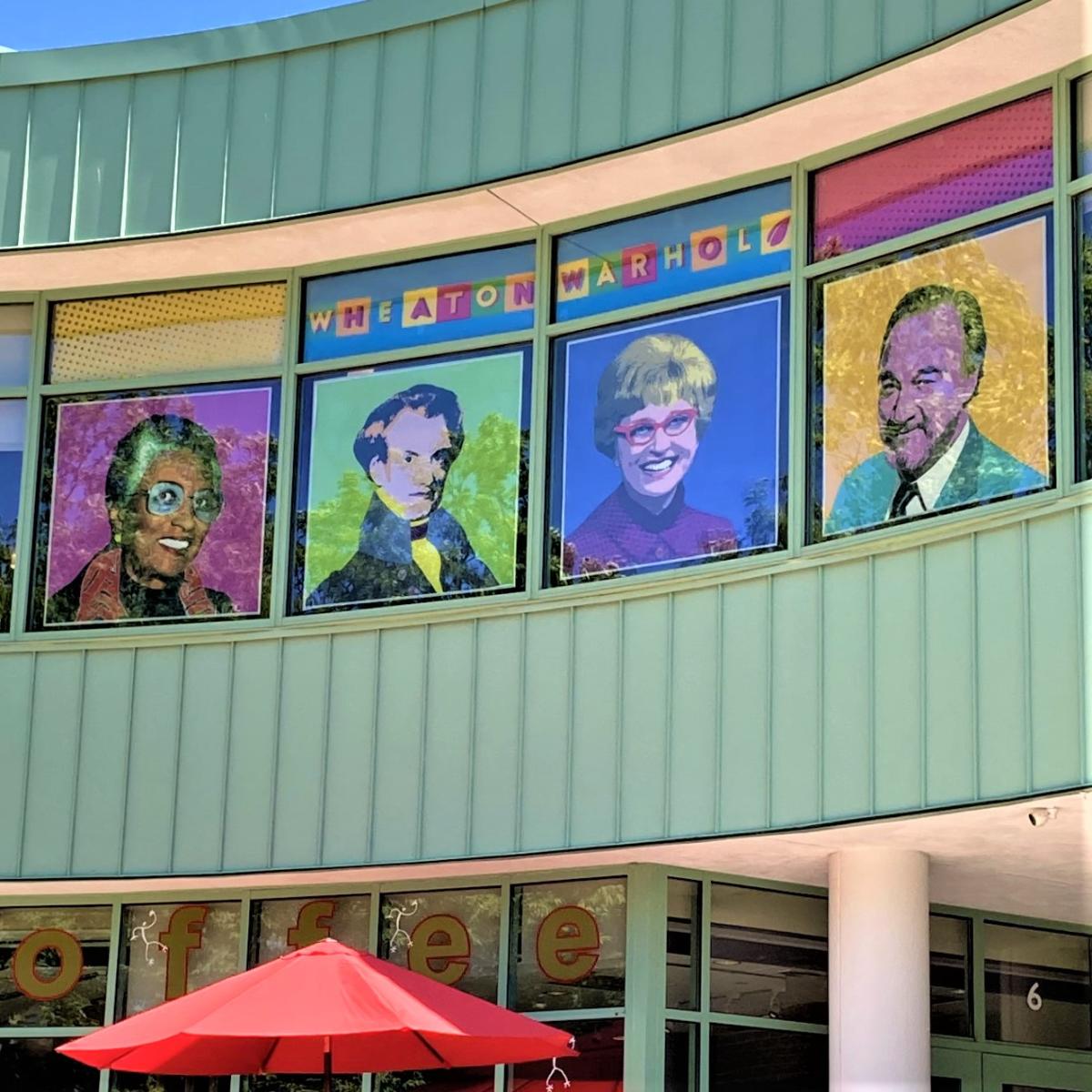 Wheaton Pop Stars mural