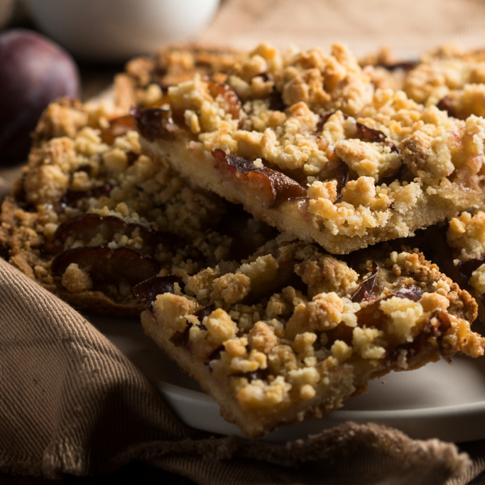 Streusel topped food