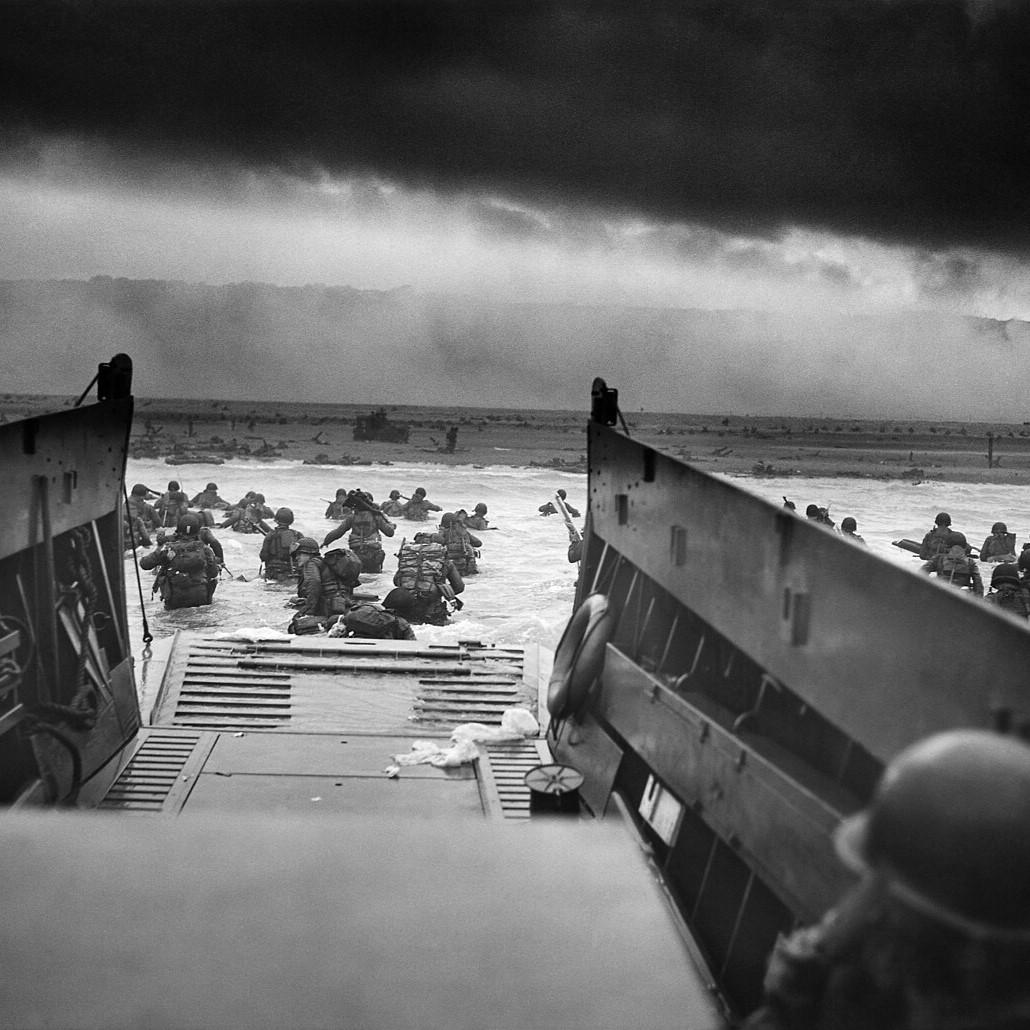 D'Day landing on Normandy beach