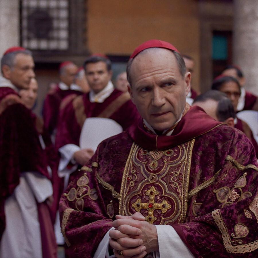 Actor portraying cardinal during Vatican voting for next pope