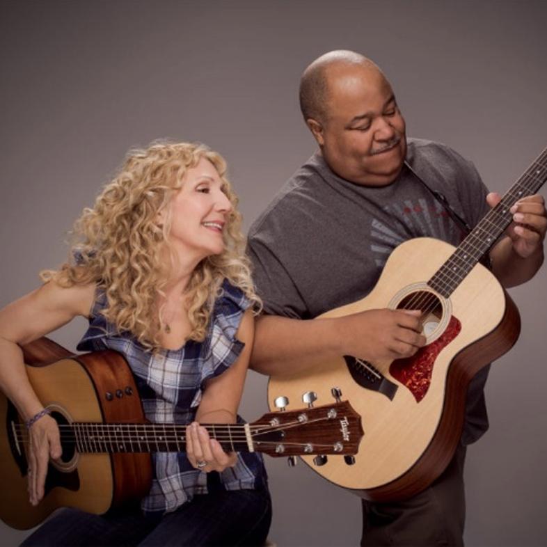 Wendy and DB playing the guitar