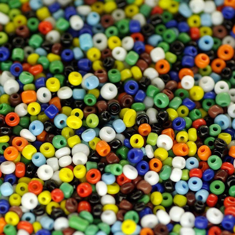 Variety of colored beads